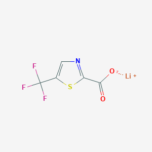molecular formula C5HF3LiNO2S B2653981 Lithium(1+) ion 5-(trifluoromethyl)-1,3-thiazole-2-carboxylate CAS No. 1245915-04-1