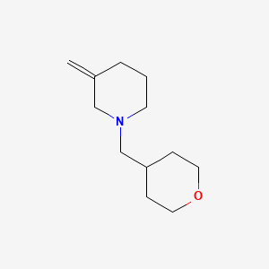 molecular formula C12H21NO B2654005 3-methylidene-1-[(oxan-4-yl)methyl]piperidine CAS No. 2034298-85-4