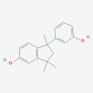 molecular formula C18H20O2 B026543 1-(3-Hydroxyphenyl)-1,3,3-trimethylindan-5-ol CAS No. 102856-23-5