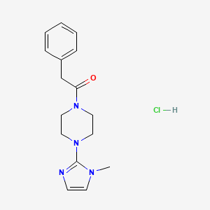 1-(4-(1-methyl-1H-imidazol-2-yl)piperazin-1-yl)-2-phenylethanone hydrochloride