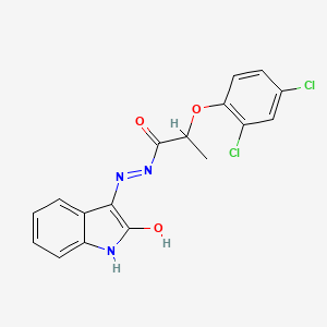 3-(2-(2,4-Dichlorophenoxy)propionylhydrazidyl)-2-oxoindoline