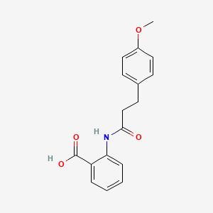 molecular formula C17H17NO4 B2654401 2-(3-(4-Methoxyphenyl)propanamido)benzoic acid CAS No. 692281-53-1