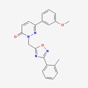 6-(3-methoxyphenyl)-2-((3-(o-tolyl)-1,2,4-oxadiazol-5-yl)methyl)pyridazin-3(2H)-one