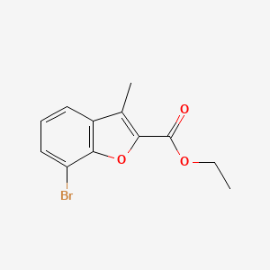 molecular formula C12H11BrO3 B2654438 ethyl 7-bromo-3-methyl-1-benzofuran-2-carboxylate CAS No. 196799-79-8