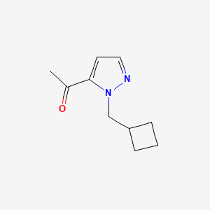molecular formula C10H14N2O B2654519 1-[1-(cyclobutylmethyl)-1H-pyrazol-5-yl]ethan-1-one CAS No. 1779952-59-8