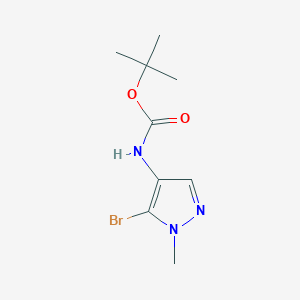 molecular formula C9H14BrN3O2 B2654542 tert-butyl N-(5-bromo-1-methyl-1H-pyrazol-4-yl)carbamate CAS No. 2109725-25-7