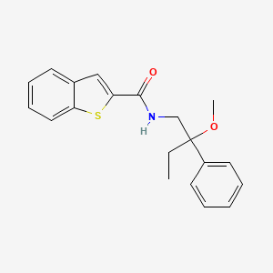 molecular formula C20H21NO2S B2654558 N-(2-methoxy-2-phenylbutyl)-1-benzothiophene-2-carboxamide CAS No. 1705803-39-9