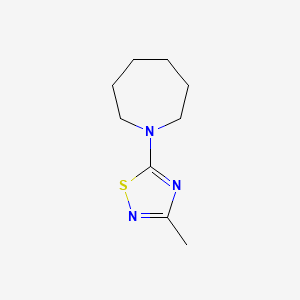 molecular formula C9H15N3S B2654607 1-(3-Methyl-1,2,4-thiadiazol-5-yl)azepane CAS No. 1862485-02-6