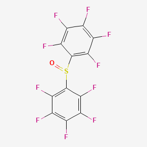 molecular formula C12F10OS B2654649 Sulfoxide, bis(pentafluorophenyl)- CAS No. 26346-84-9