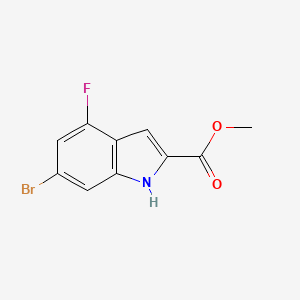 methyl 6-bromo-4-fluoro-1H-indole-2-carboxylate