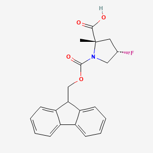 (2S,4S)-1-{[(9H-fluoren-9-yl)methoxy]carbonyl}-4-fluoro-2-methylpyrrolidine-2-carboxylic acid