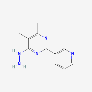 4-Hydrazinyl-5,6-dimethyl-2-(pyridin-3-yl)pyrimidine