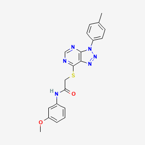N-(3-methoxyphenyl)-2-[3-(4-methylphenyl)triazolo[4,5-d]pyrimidin-7-yl]sulfanylacetamide