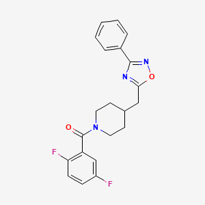 1-(2,5-Difluorobenzoyl)-4-[(3-phenyl-1,2,4-oxadiazol-5-yl)methyl]piperidine