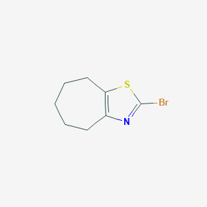 molecular formula C8H10BrNS B2654683 2-bromo-4H,5H,6H,7H,8H-cyclohepta[d][1,3]thiazole CAS No. 1027247-69-3