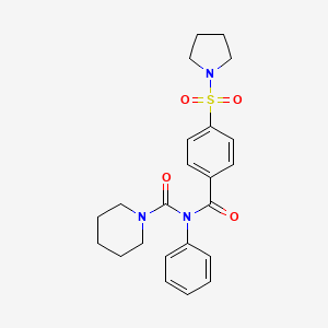 N-phenyl-N-(4-(pyrrolidin-1-ylsulfonyl)benzoyl)piperidine-1-carboxamide