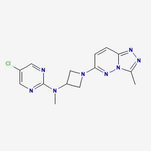 5-chloro-N-methyl-N-(1-{3-methyl-[1,2,4]triazolo[4,3-b]pyridazin-6-yl}azetidin-3-yl)pyrimidin-2-amine