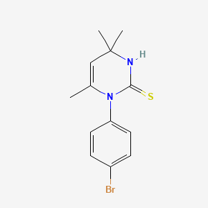 1-(4-Bromophenyl)-4,4,6-trimethyl-1,4-dihydropyrimidine-2-thiol