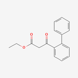 molecular formula C17H16O3 B2654917 Ethyl (2-phenylbenzoyl)acetate CAS No. 1260897-50-4