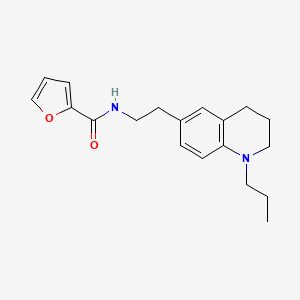 molecular formula C19H24N2O2 B2654986 N-(2-(1-propyl-1,2,3,4-tetrahydroquinolin-6-yl)ethyl)furan-2-carboxamide CAS No. 955791-10-3