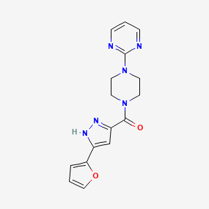 2-(4-{[3-(2-furyl)-1H-pyrazol-5-yl]carbonyl}piperazin-1-yl)pyrimidine