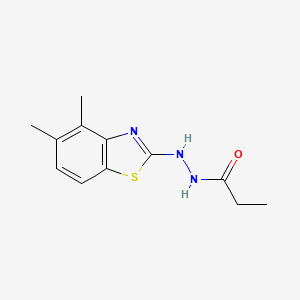 B2655014 N'-(4,5-dimethyl-1,3-benzothiazol-2-yl)propanehydrazide CAS No. 851980-63-7