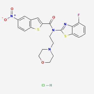N-(4-fluorobenzo[d]thiazol-2-yl)-N-(2-morpholinoethyl)-5-nitrobenzo[b]thiophene-2-carboxamide hydrochloride