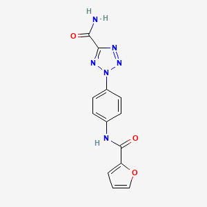 2-(4-(furan-2-carboxamido)phenyl)-2H-tetrazole-5-carboxamide