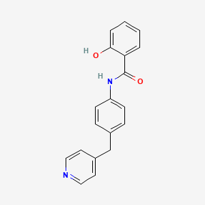 2-hydroxy-N-[4-(pyridin-4-ylmethyl)phenyl]benzamide