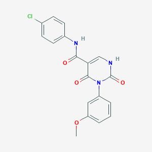 N-(4-chlorophenyl)-3-(3-methoxyphenyl)-2,4-dioxo-1,2,3,4-tetrahydropyrimidine-5-carboxamide
