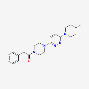 1-(4-(6-(4-Methylpiperidin-1-yl)pyridazin-3-yl)piperazin-1-yl)-2-phenylethanone