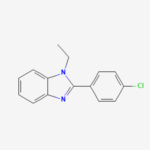 2-(4-Chlorophenyl)-1-ethylbenzimidazole