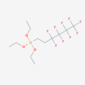 molecular formula C12H19F9O3Si B026551 Triethoxy(1,1,2,2,3,3,6,6,6-nonafluorohexyl)silane CAS No. 102390-98-7