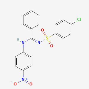 N'-(4-chlorophenyl)sulfonyl-N-(4-nitrophenyl)benzenecarboximidamide