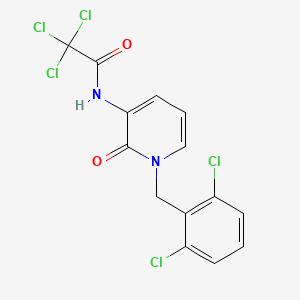 2,2,2-trichloro-N-[1-(2,6-dichlorobenzyl)-2-oxo-1,2-dihydro-3-pyridinyl]acetamide