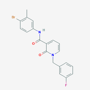 N-(4-bromo-3-methylphenyl)-1-(3-fluorobenzyl)-2-oxo-1,2-dihydropyridine-3-carboxamide