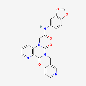 N-(benzo[d][1,3]dioxol-5-yl)-2-(2,4-dioxo-3-(pyridin-3-ylmethyl)-3,4-dihydropyrido[3,2-d]pyrimidin-1(2H)-yl)acetamide