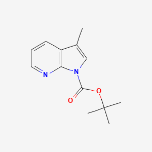 molecular formula C13H16N2O2 B2655390 Tert-butyl 3-methylpyrrolo[2,3-b]pyridine-1-carboxylate CAS No. 1224743-11-6