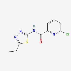 6-chloro-N-(5-ethyl-1,3,4-thiadiazol-2-yl)pyridine-2-carboxamide