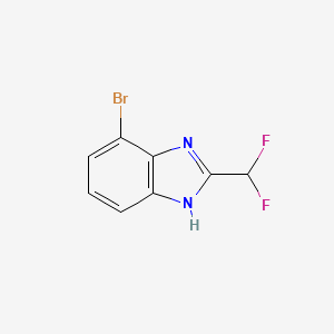 4-Bromo-2-(difluoromethyl)-1H-benzimidazole