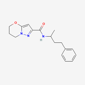 N-(4-phenylbutan-2-yl)-6,7-dihydro-5H-pyrazolo[5,1-b][1,3]oxazine-2-carboxamide
