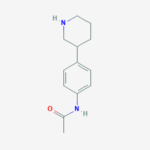 Acetamide, N-[4-(3-piperidinyl)phenyl]-