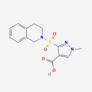 3-(3,4-dihydroisoquinolin-2(1H)-ylsulfonyl)-1-methyl-1H-pyrazole-4-carboxylic acid