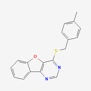4-((4-Methylbenzyl)thio)benzofuro[3,2-d]pyrimidine