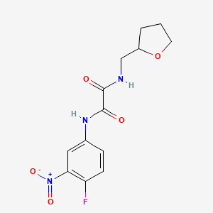 molecular formula C13H14FN3O5 B2655416 N'-(4-fluoro-3-nitrophenyl)-N-[(oxolan-2-yl)methyl]ethanediamide CAS No. 899978-38-2