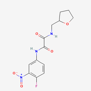 N1-(4-fluoro-3-nitrophenyl)-N2-((tetrahydrofuran-2-yl)methyl)oxalamide
