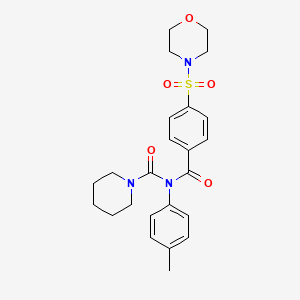 N-(4-(morpholinosulfonyl)benzoyl)-N-(p-tolyl)piperidine-1-carboxamide