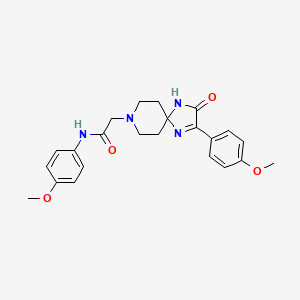 N-(4-methoxyphenyl)-2-(2-(4-methoxyphenyl)-3-oxo-1,4,8-triazaspiro[4.5]dec-1-en-8-yl)acetamide