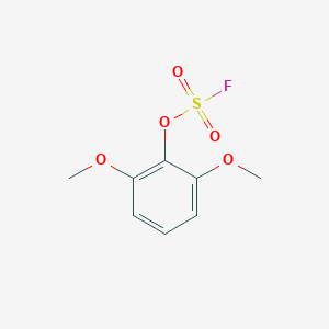 molecular formula C8H9FO5S B2655448 2-Fluorosulfonyloxy-1,3-dimethoxybenzene CAS No. 2378507-05-0