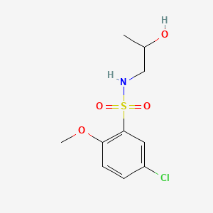 5-chloro-N-(2-hydroxypropyl)-2-methoxybenzenesulfonamide